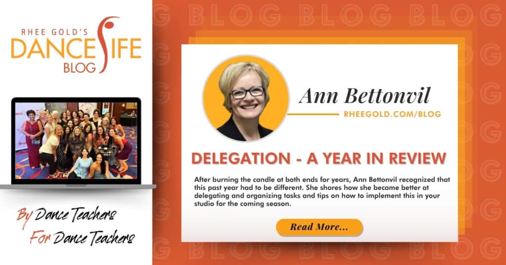 Dance studio business blog , dance studio delegation